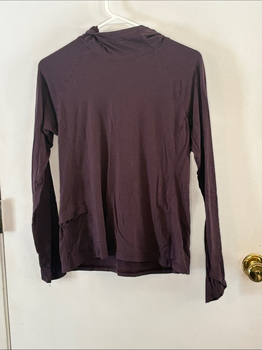 Kuhl purple long sleeve knit hooded top Size Small